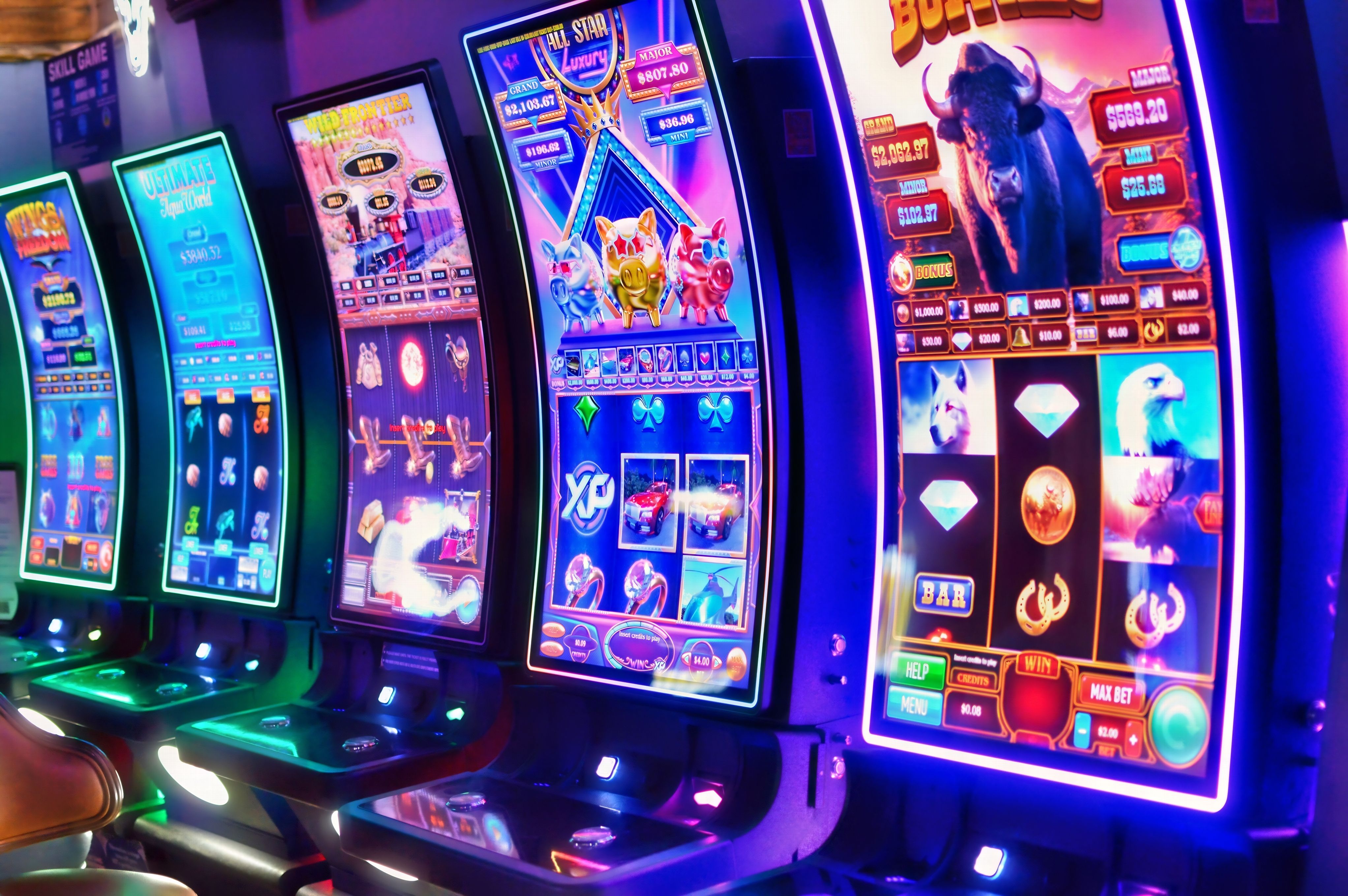 Electronic games at Crazy Horse Saloon