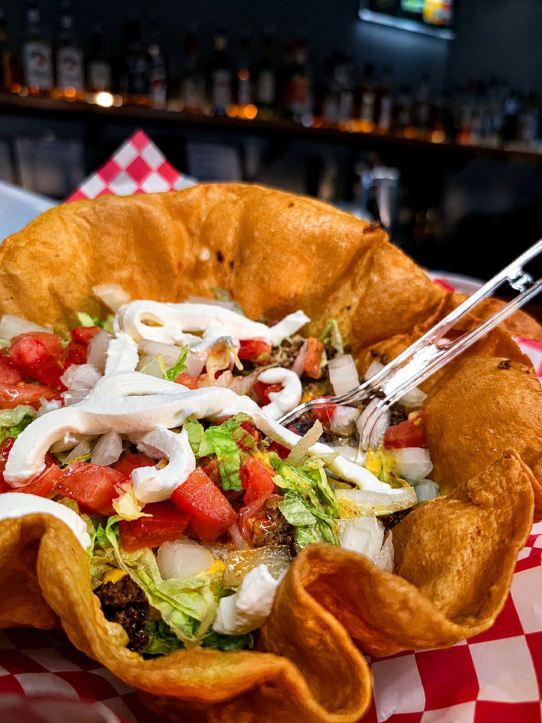 Taco Salad from the Crazy Horse Saloon Back Bar & Kitchen