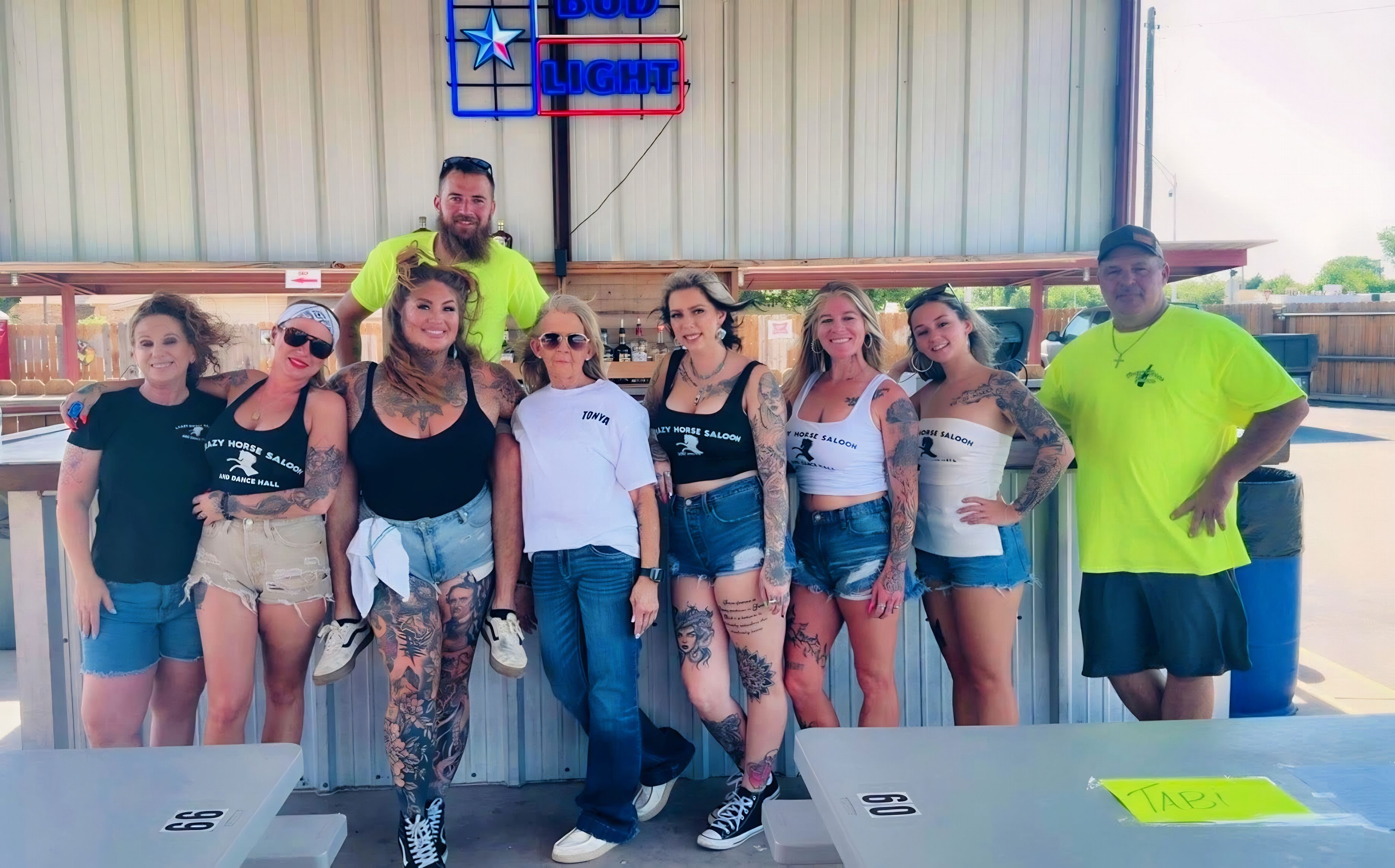 Friendly staff at Crazy Horse Saloon